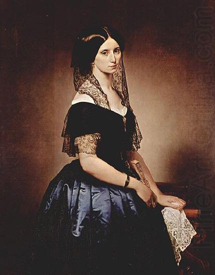 Portrat der Antonietta Tarsis Basilico., Francesco Hayez